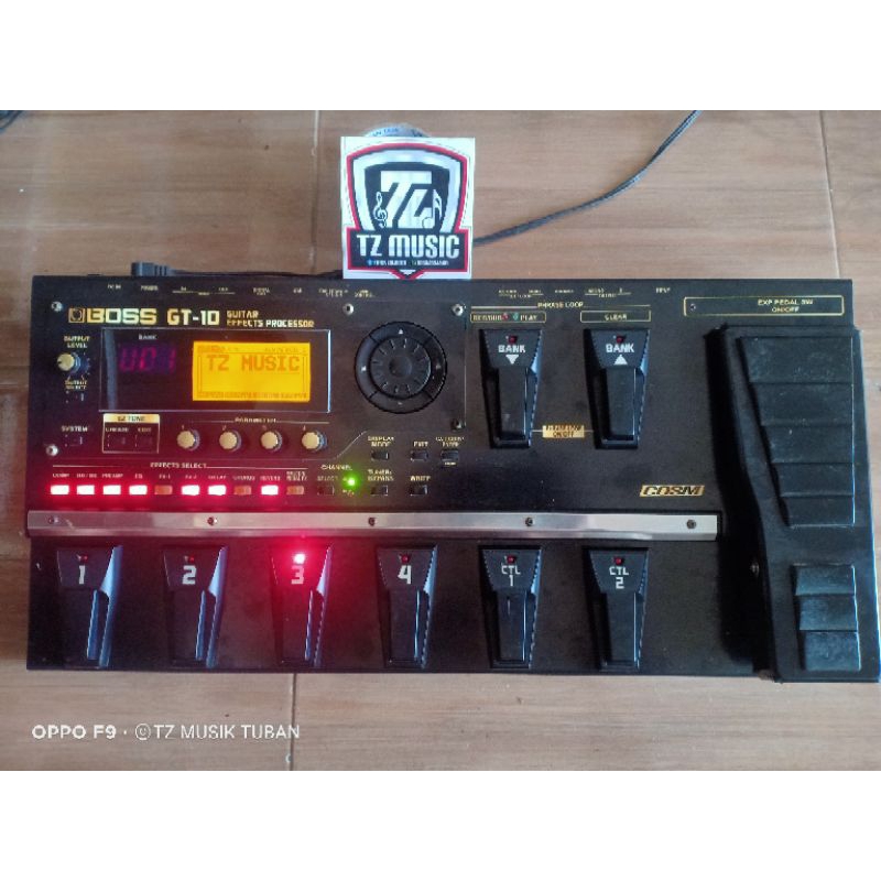 efek gitar boss gt10 motif decal