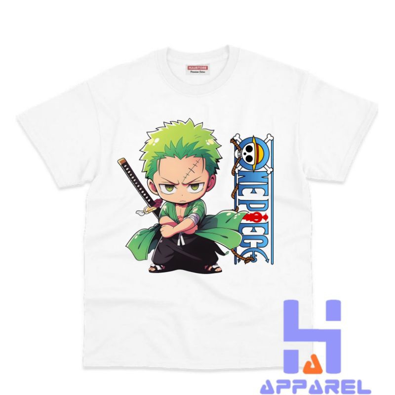 BAJU ANAK KAOS ANAK RORONOA ZORO ONE PIECE