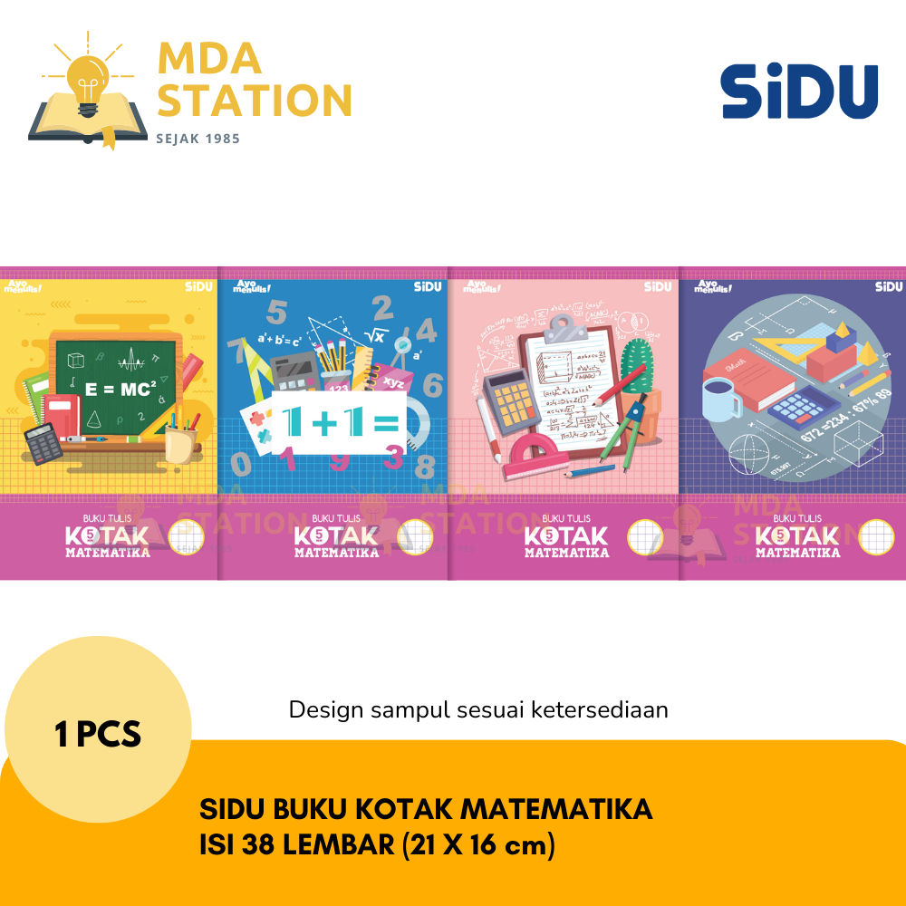 

SiDU Buku Tulis Kotak Kecil Matematika isi 38 Lembar (SATUAN) | Sinar Dunia Buku Tulis Kotak Kecil Matematika isi 38 Lembar Beli Eceran atau satuan| Cocok Untuk Buku Matematika Buku Sekolah | MDA STATION