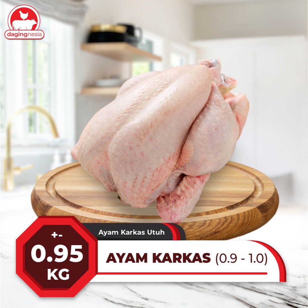 

Ayam Karkas Broiler Size 0.9 - 1.0 Premium Quality - 1 Ekor