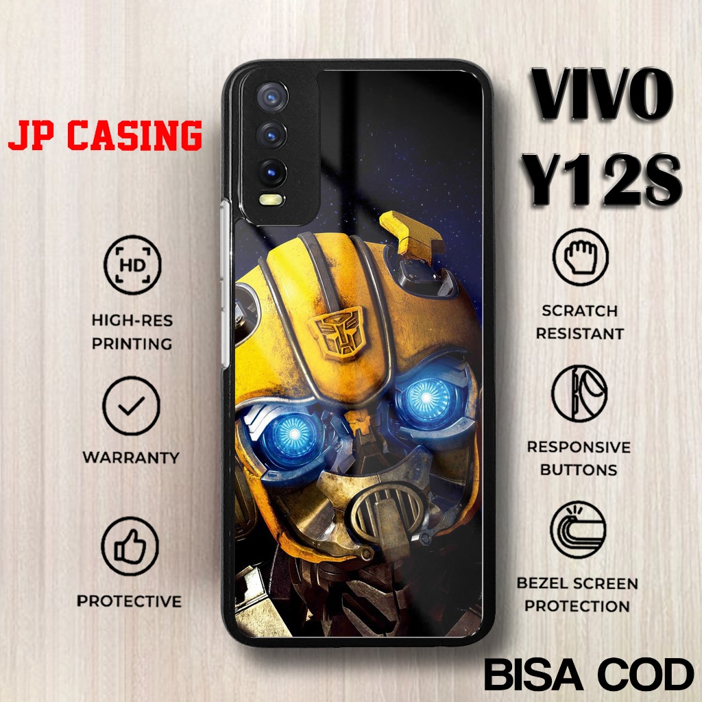 Case Vivo Y12S Terbaru - Casing Vivo Y12S - Motif Robot01 - Softcase Vivo - Hardcase Premium Glossy 