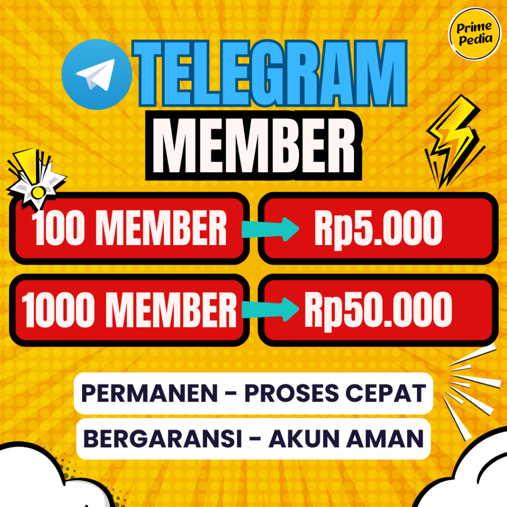 Member Telegram Grup dan Chanel Permanen Bergaransi Refill - Member Telegram Murah Proses Cepat - Te