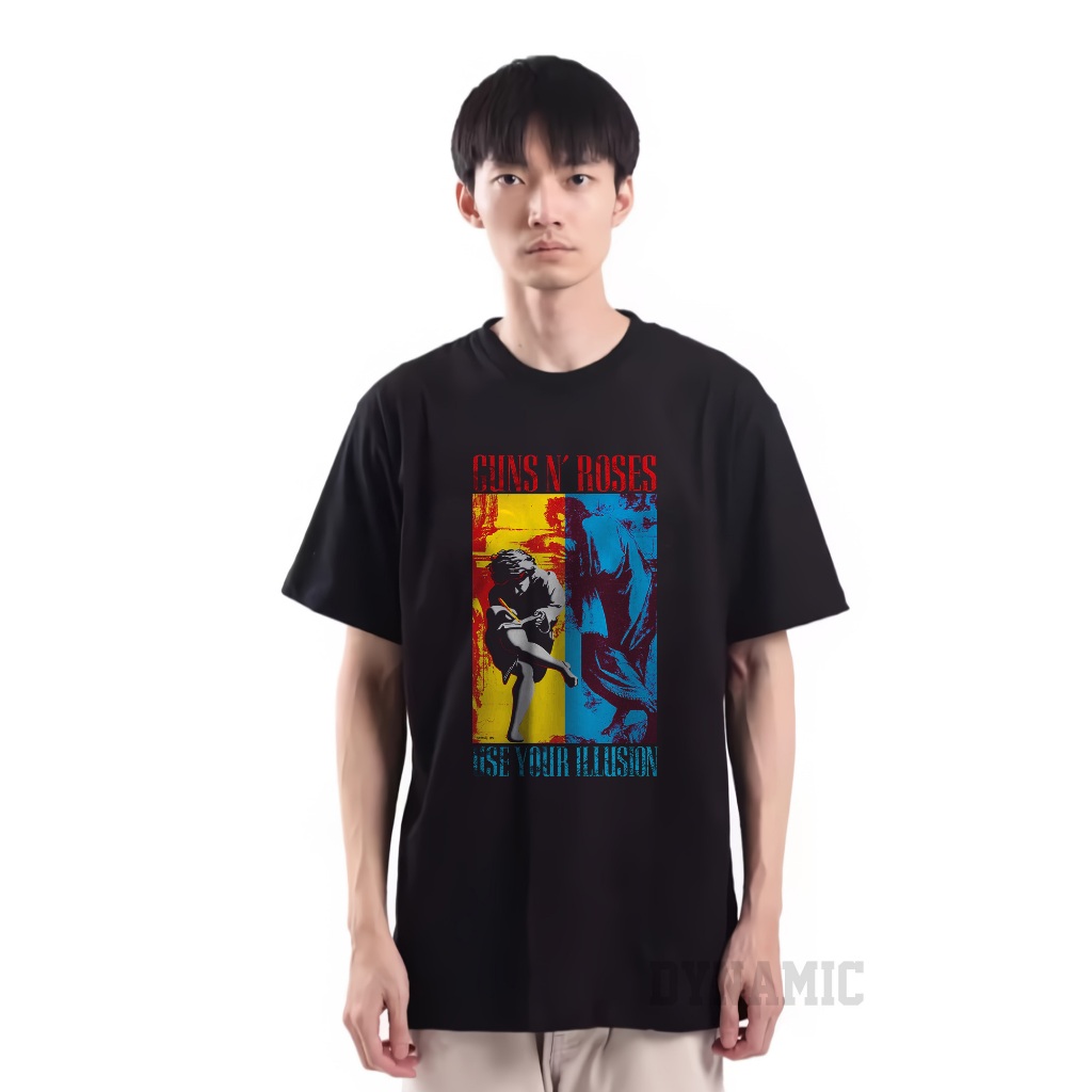 Kaos  / Baju Distro Pria Wanita Tema Musik Guns N Roses 03
