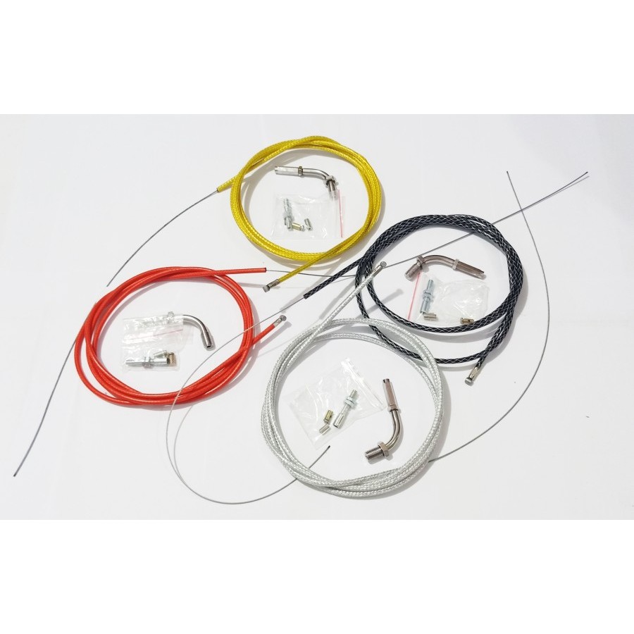 Kabel Gas Tali Gas Spontan Serat Carbon Panjang 220cm/2,2meter Universal