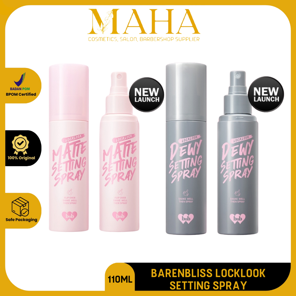 BARENBLISS LOCKLOOK SETTING SPRAY 110ML | DEWY SETTING SPRAY | MATTE SETTING SPRAY