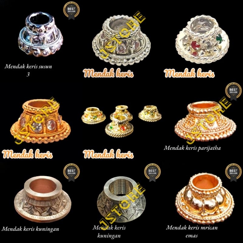 MENDAK CINCIN WARANGKA SEPUH EMAS DAN PERAK