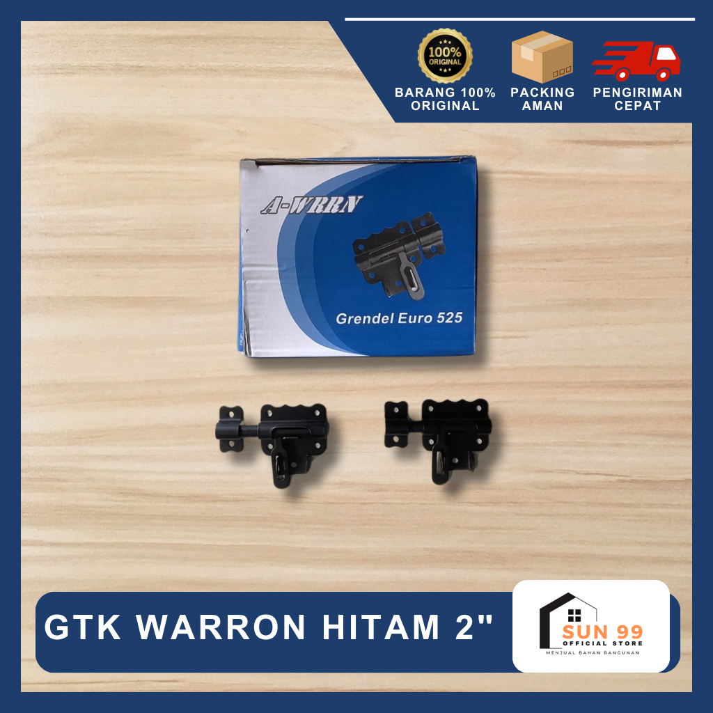 Grendel Tempat Kunci GTK 2" Hitam WARRON
