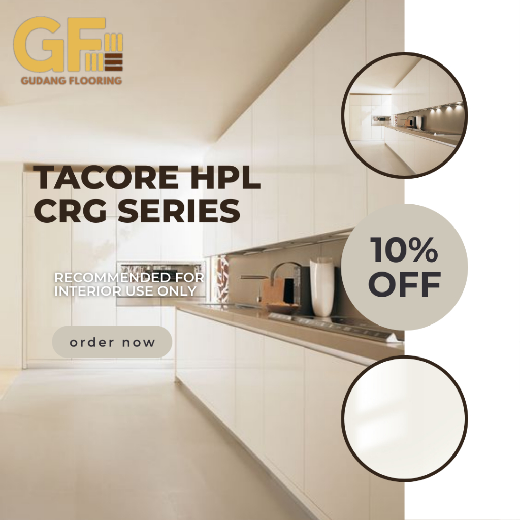 TACORE HPL CRG SERIES / Pelapis meja Furniture HPL kayu Triplek
