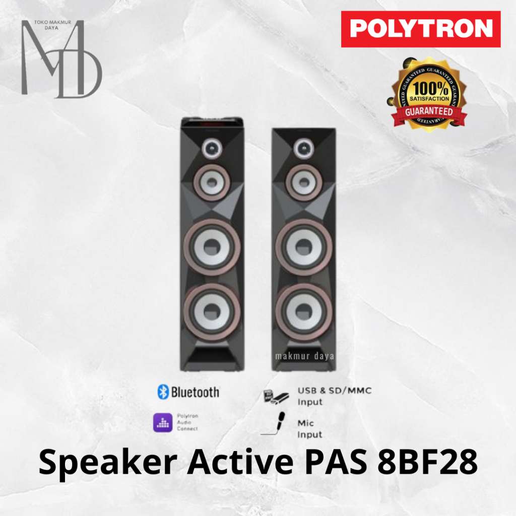 Polytron Speaker Active PAS 8BF28 / PAS8BF28 / PAS-8BF28 Bluetooth ORIGINAL 8B28