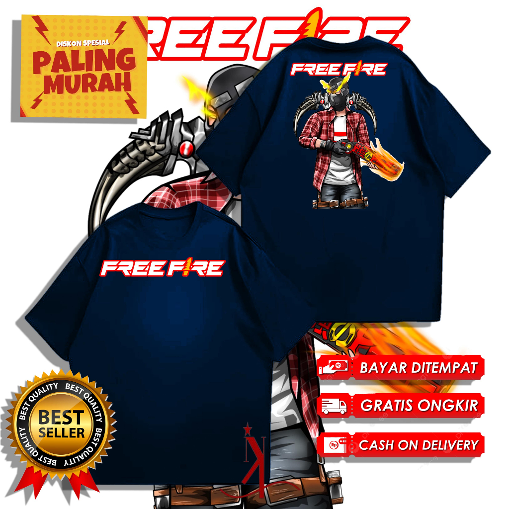 Baju Kaos Anak Free Fire / Baju Kaos Anak FF / FF Baju Kaos