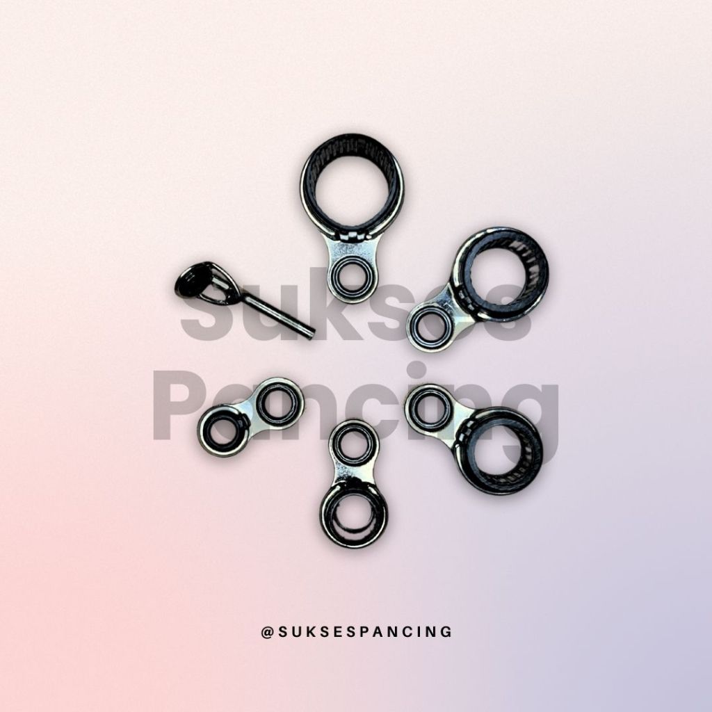 Cincin Set Antena Udang 6pcs Ring Guide Joran Antena Udang Lengkap