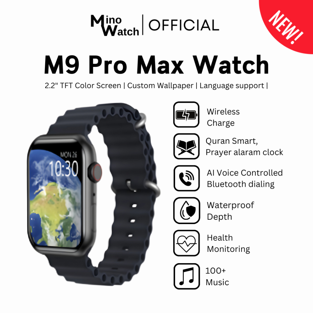 M9 PRO MAX SMARTWATCH / JAM TANGAN PRIA / SMART WATCH /