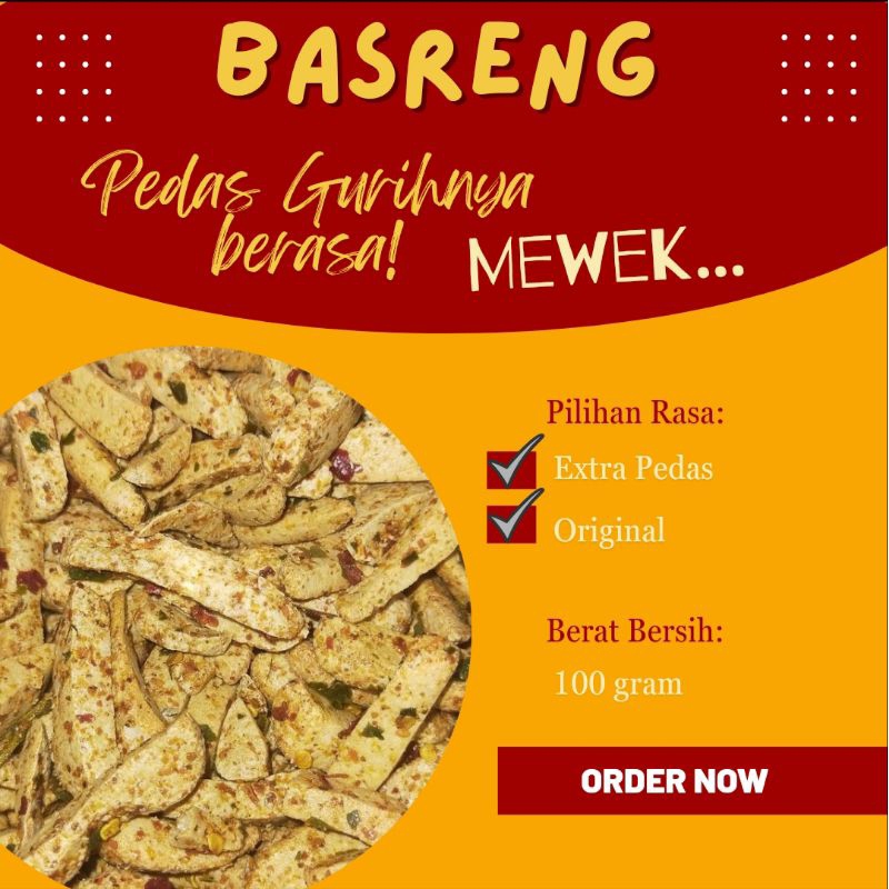 

BASRENG VIRAL PEDAS DAUN JERUK 100 gram