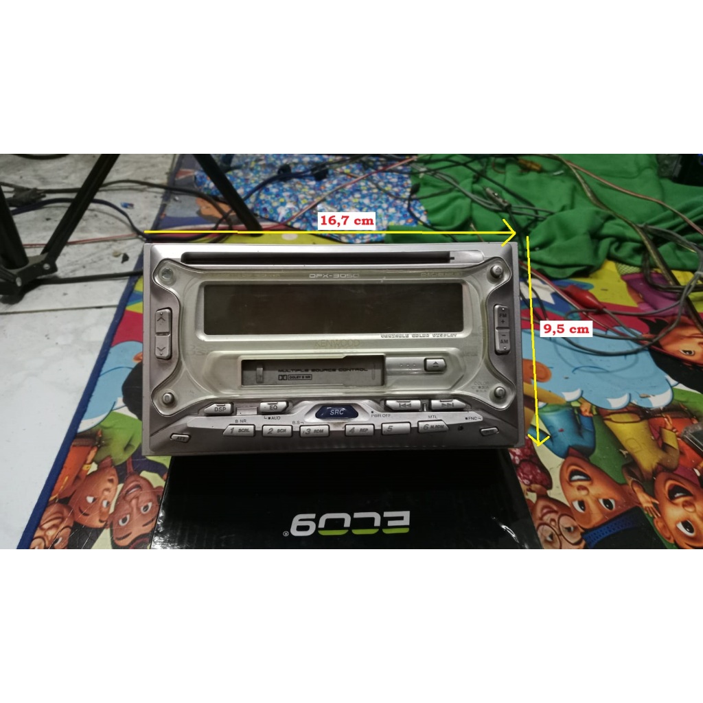 Tape Mobil Bekas Jadul. Merk Kenwood tipe DDX3050. Kondisi bekas normal. Bluetooth