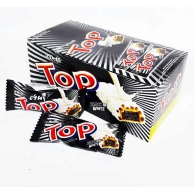 

DELFI CHOCOLATE WAFER TOP BLACK IN WHITE PCK 13/9g