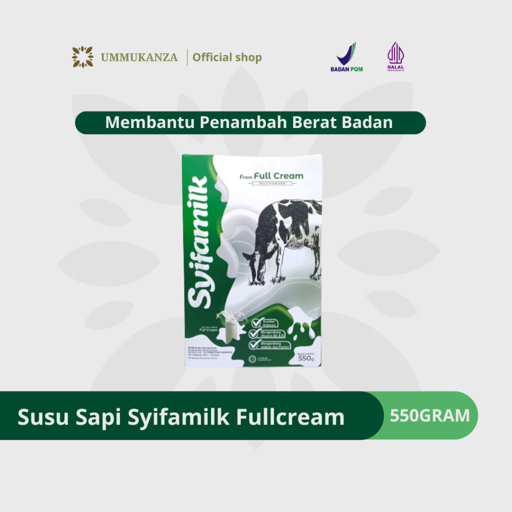 

Susu Sapi Syifa Milk 550 Gram - Full Cream Penambah Berat Badan