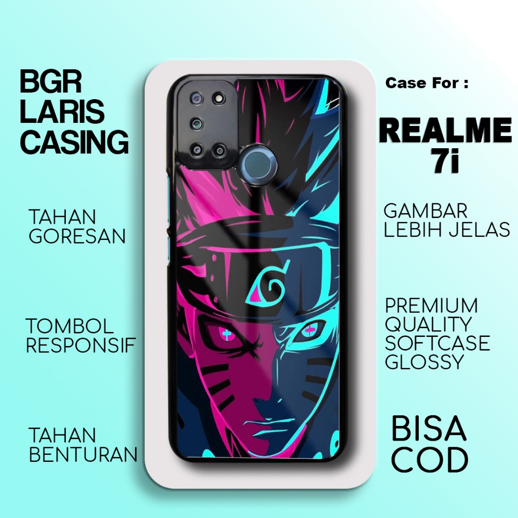 Case Realme 7i Terbaru - Realme 7i - Motif Narto baru - Hardcase Premium Glossy - Softcase Hp Realme