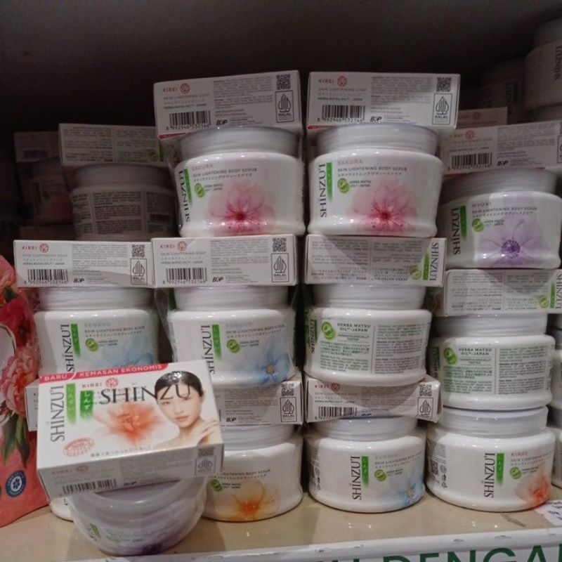 SHINZUI BODY SCRUB FREE SABUN BATANG/LULUR SHINZUI GRATIS SABUN BATANG SHINZUI