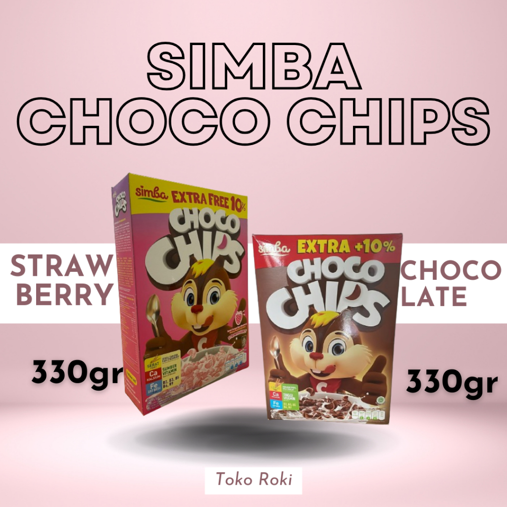 

SIMBA CHOCO CHIPS 330GR COKELAT & STRAWBERRY