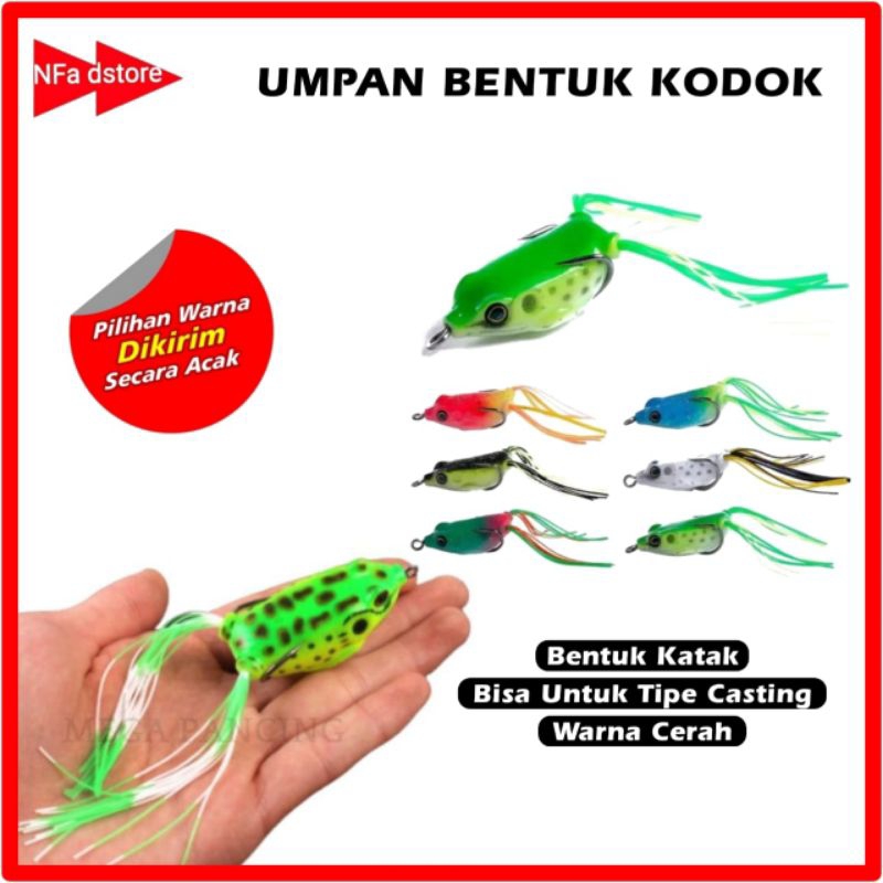 Soft Frog Umpan Pancing Casting Umpan Pemancing Ikan Soft Frog