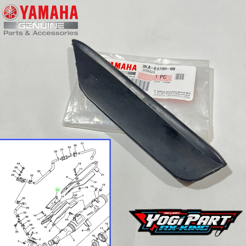 KARET COVER PELINDUNG KNALPOT RX KING NEW PEREDAM RX KING 2007-2008 ORIGINAL