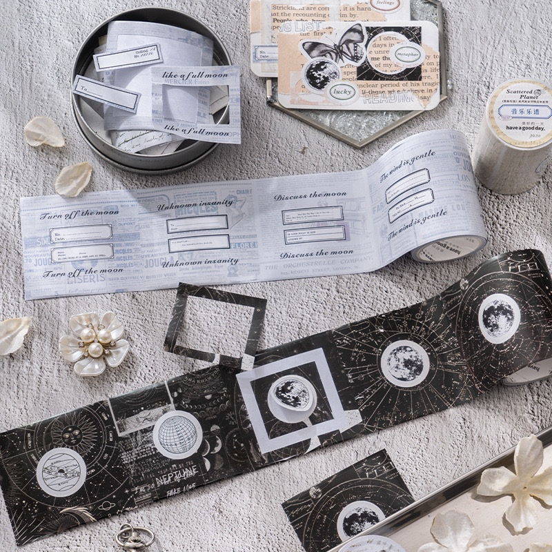 

(Kiricart) Square Frame Vintage Sticker Washi Tape DIY Journal Scrapbook