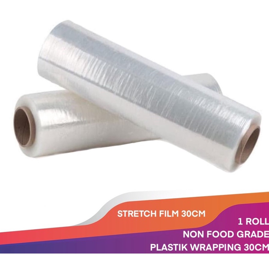 

stretch film 2 cm x 25 m stretch film 3 cm x 25 M Bening plastik wrapping barang stretch film 2cmx2 m stretch film 3cmx2m KODE Q3D4