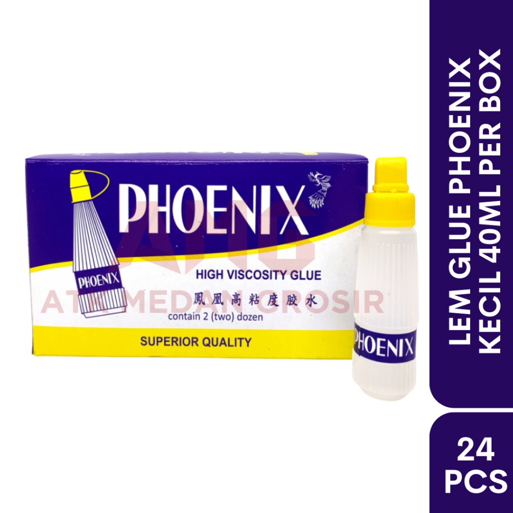 

KODE P1Y3 LEM GLUE PHOENIX PER KOTAK ISI 24PCS UKURAN 4GR MURAH