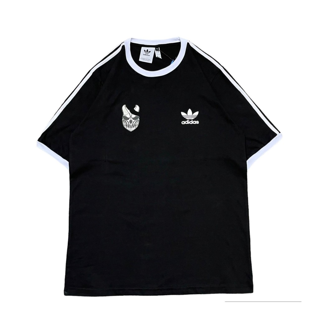 Kaos Adidas Skull Hitam Second Like New