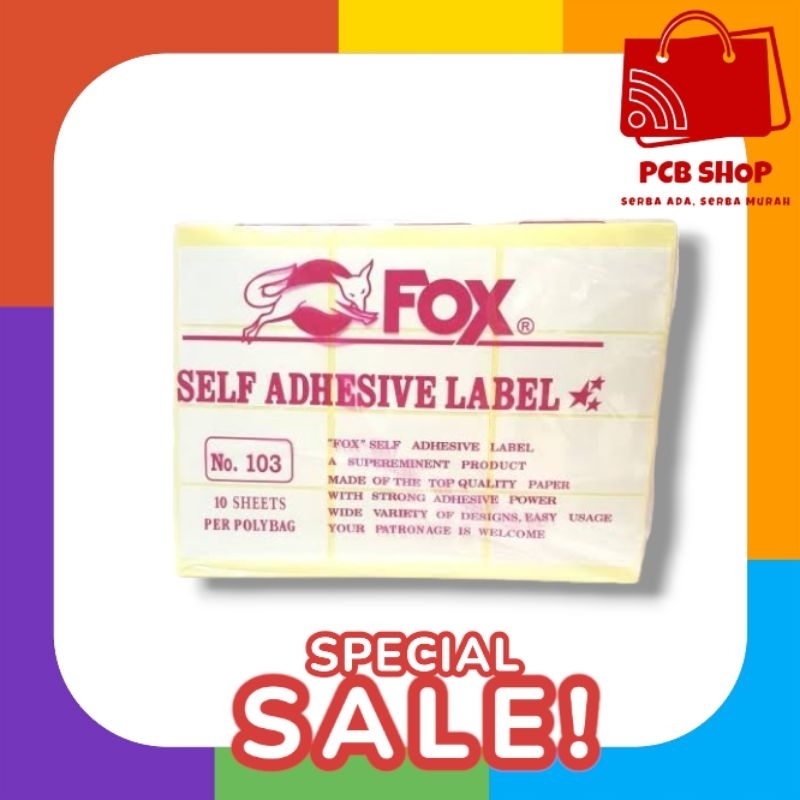 

LABEL NAMA UNDANGAN NOMER 103 FOX ATK MURAH
