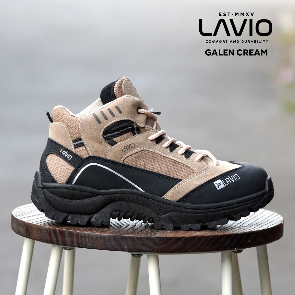 Sepatu Safety Pria Original Lavio Galen Ujung Besi Safty Septi