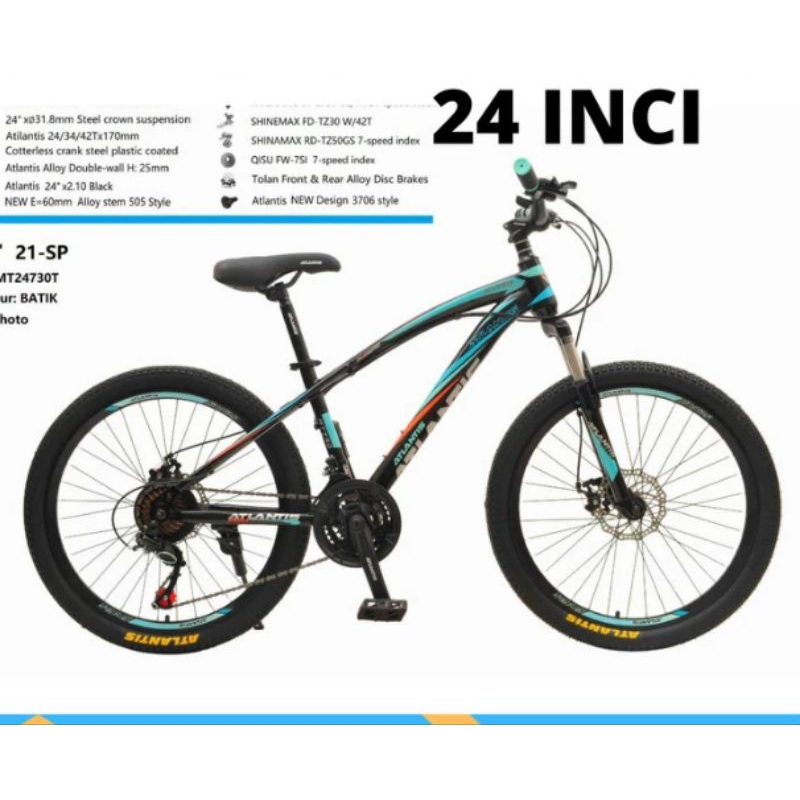 Sepeda MTB Ban Roda 24 Atlantis AT 730 AT-730