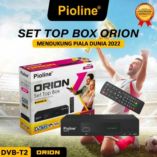 Set Top Box TV SIARAN Digital PIOLINE / STB DVB T2 SNI KOMINFO