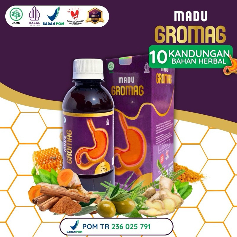 

Madu Gromag | Atasi Masalah Lambung Seperti Maag, Gerd, Dan Asam Lambung 275gr
