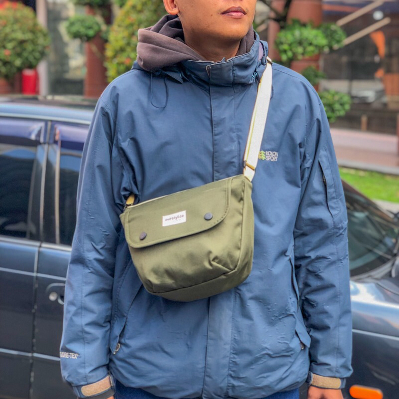 Cashel Army - Tas Selempang Sling Bag Tas Pria Tas Wanita Tas Bahu