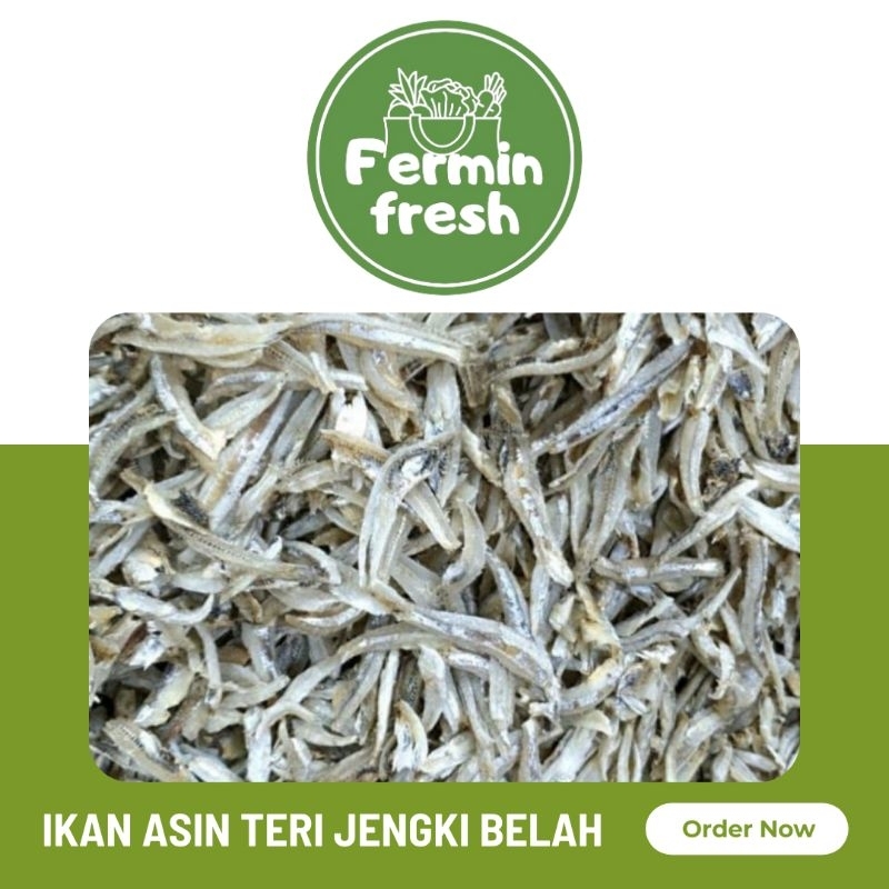 

Fermin Fresh, Ikan asin teri jengki belah 100 - 250gr