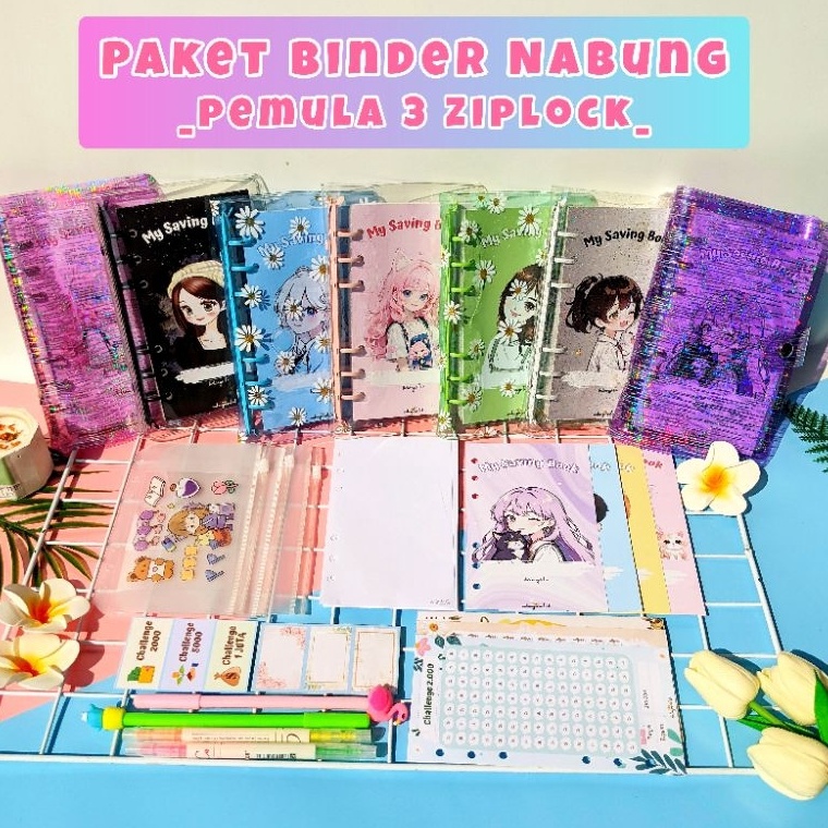 

KODE X7V5 PEMULA paket binder nabung pemula murah binder keuangan