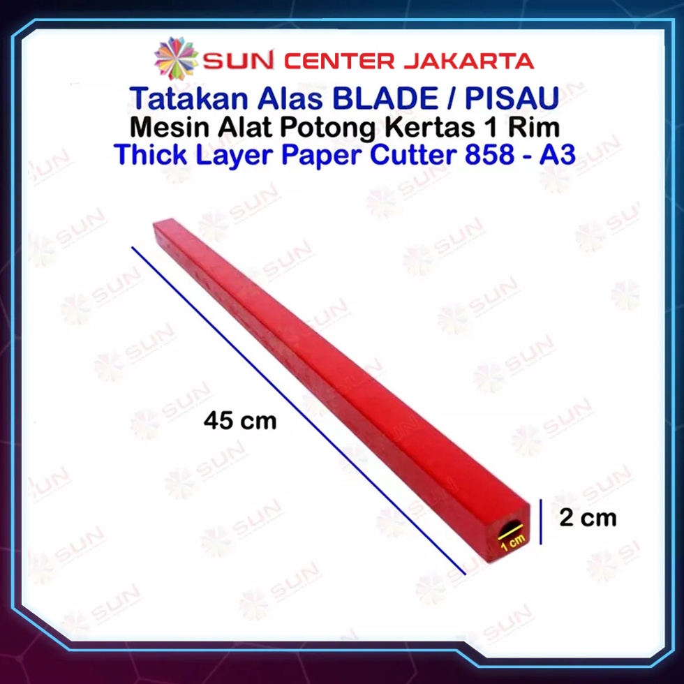 

KODE D3T Cutting Stick Tatakan Pisau Mesin Potong Kertas 1 rim 858 A3 868 A3 dan 858 868 A4