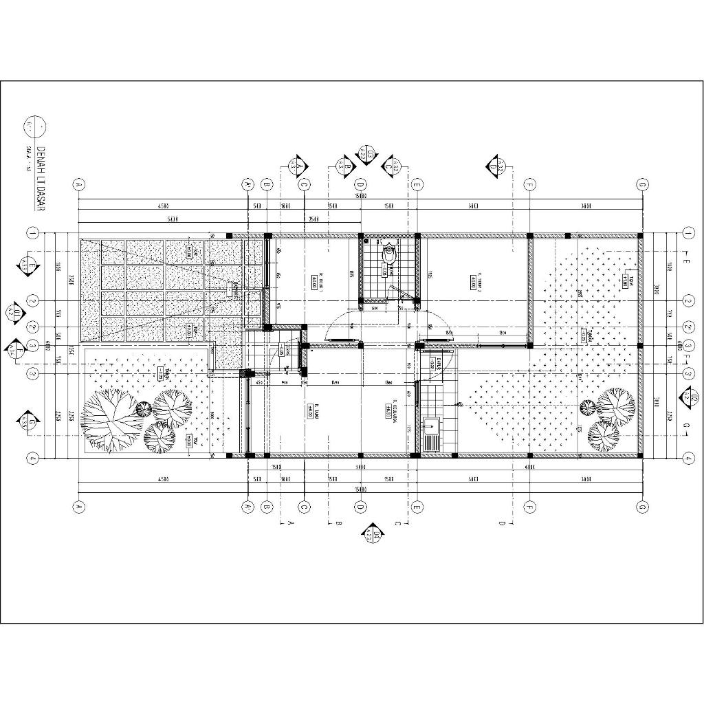 

gambar autocad rumah 6X6 luas 36m2
