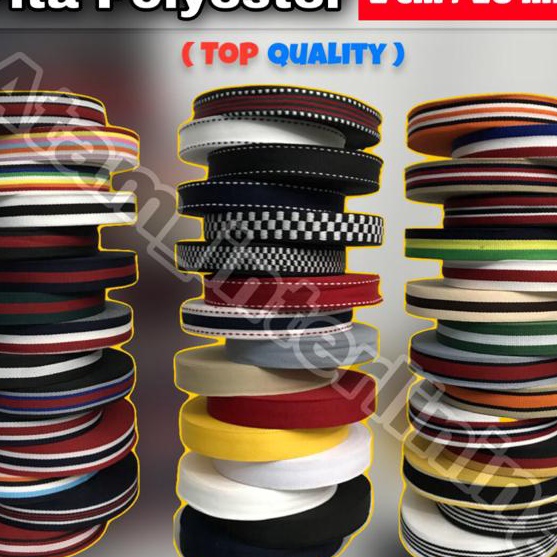 

Extra Pita polyester 2cm 2mm Webbing Tape Pita Motif Bintik Polos Grossgrain 2cm Pita List Pita Dekorasi Pita untuk kalung Kucing Pita list Tas celana Sepatu baju 2cm Pita Polyester Roll Pita Gucci 2cm Pita Hitam Putih Merah Kuning Hija