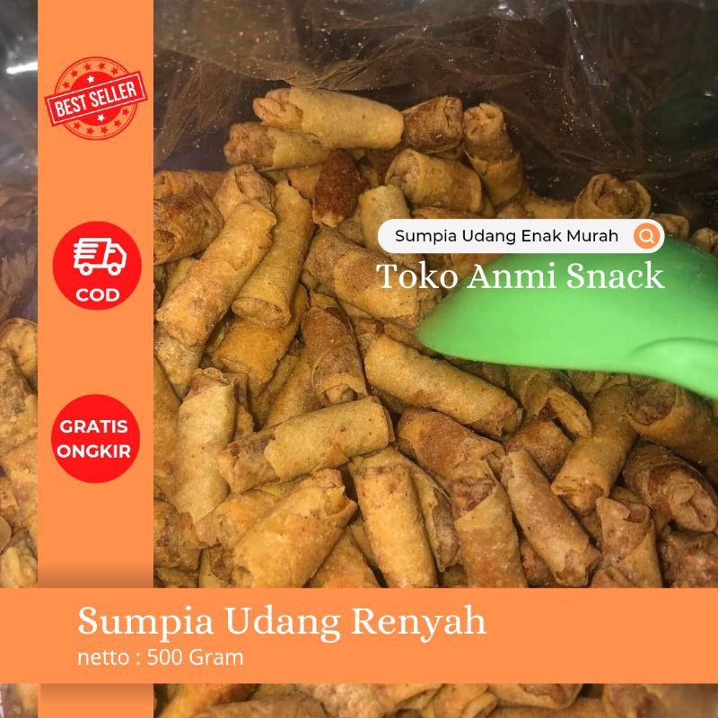 

Snack Sumpia Udang Renyah Enak Murah Kriuk 500 Gram