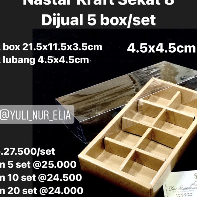 

KF7 Nastar Kraft Sekat 8 Dijual 5 boxset