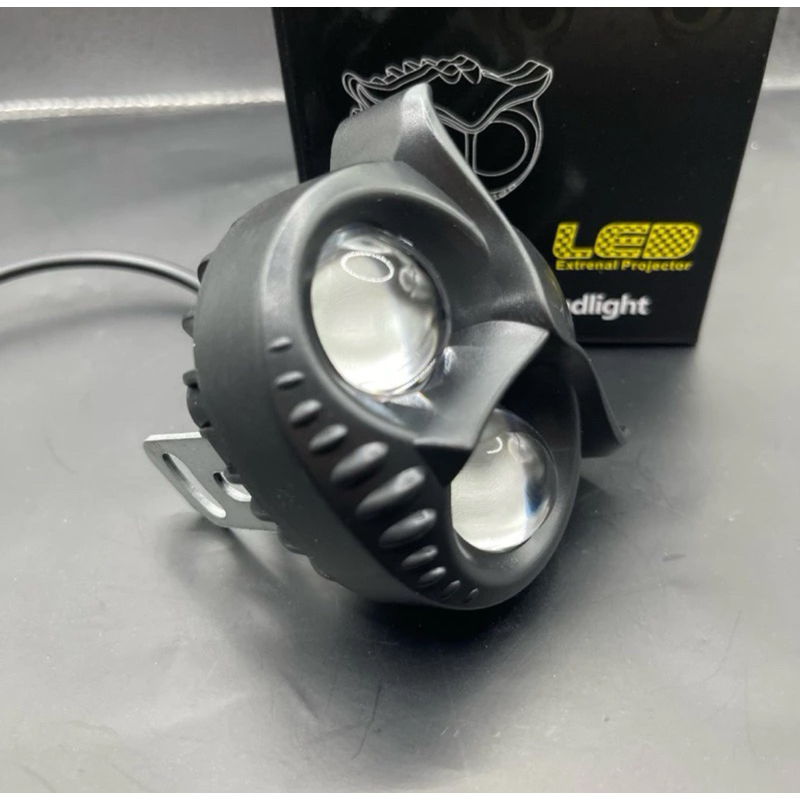 Lampu Owl 2 Mata Lampu Tembak LED 2 Mata Lampu Tembak Sorot OWL Led Tipe Laser 2 Mata Putih Kuning