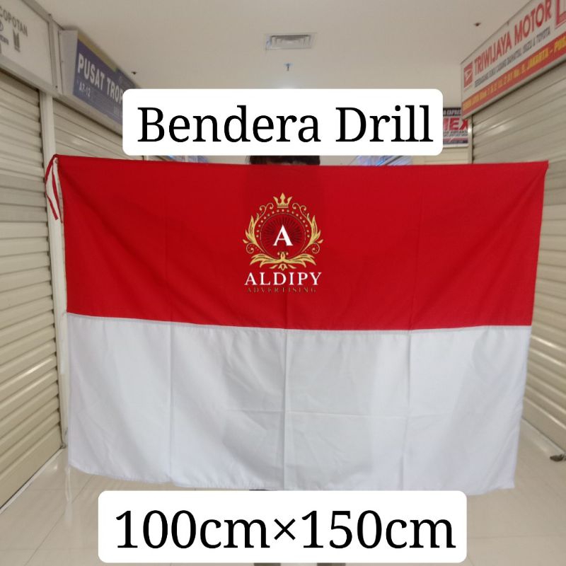 

Bendera Merah putih Ukuran 100cm × 150cm bahan Drill premium