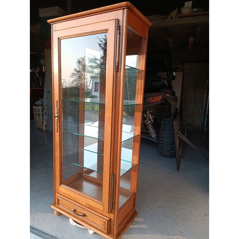 Lemari Pajangan Kaca Jati Minimalis Lemari Hias Modern