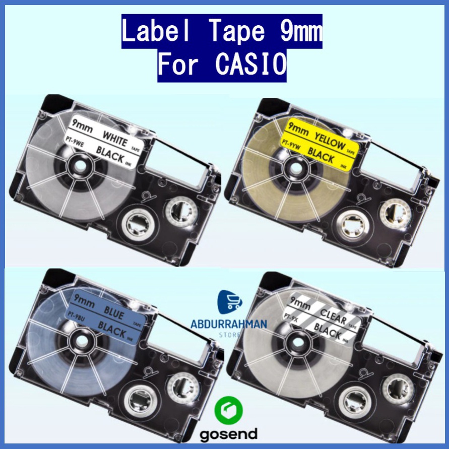 

KODE B2I8 Label Tape 9 12 18 mm for Casio EZ Label Tape Printer 9mm 12mm 18mm KL 6 12 White Putih Kuning