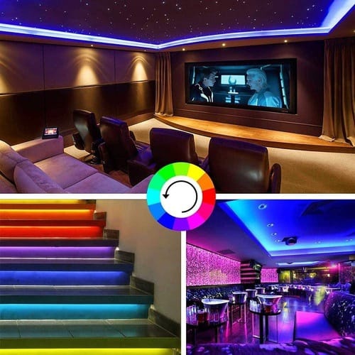 Lampu Tidur Aesthetic Korea LED Strip RGB Lampu Studio Hias Tempel Dinding Kamar Tidur Minimalis Aes