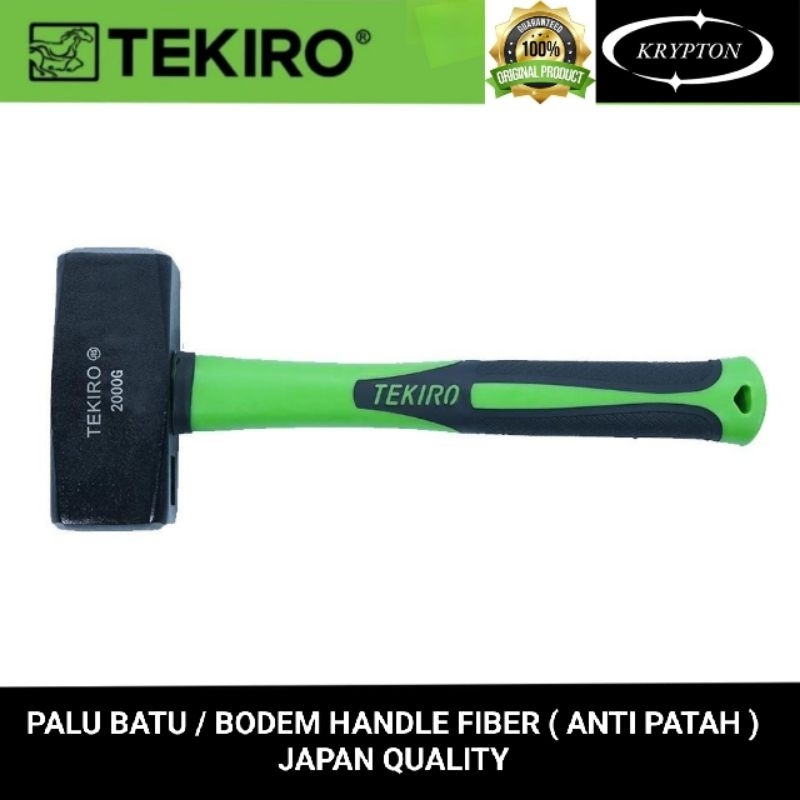 tekiro palu batu / bodem gagang fiber pendek jaminan asli original