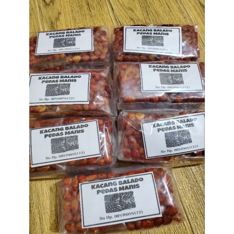 

KACANG BALADO PEDAS MANIS ( 1 BALL ISI 10 PAK) KACANG BAWANG Camilan Murah