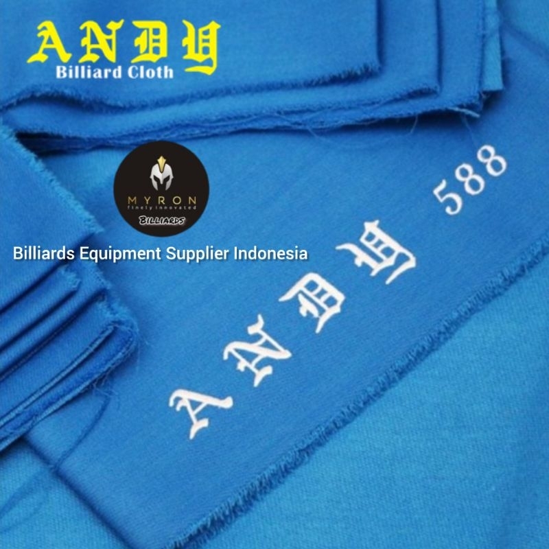 Kain Laken Billiard 9ft Andy 588~Electric Blue